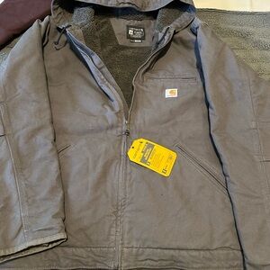 Carhartt Men's Charcoal Hooded Jacket